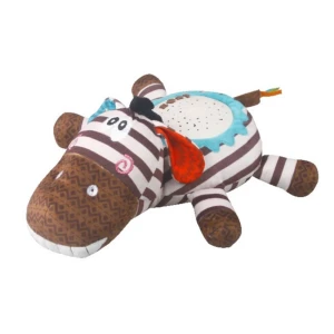 Jucărie cu Proiector Stele Zebra Pluș, 21 Melodii și Sunete Naturale – Ludiro Slumber Buddies, 6 Luni+ - LUDIRO