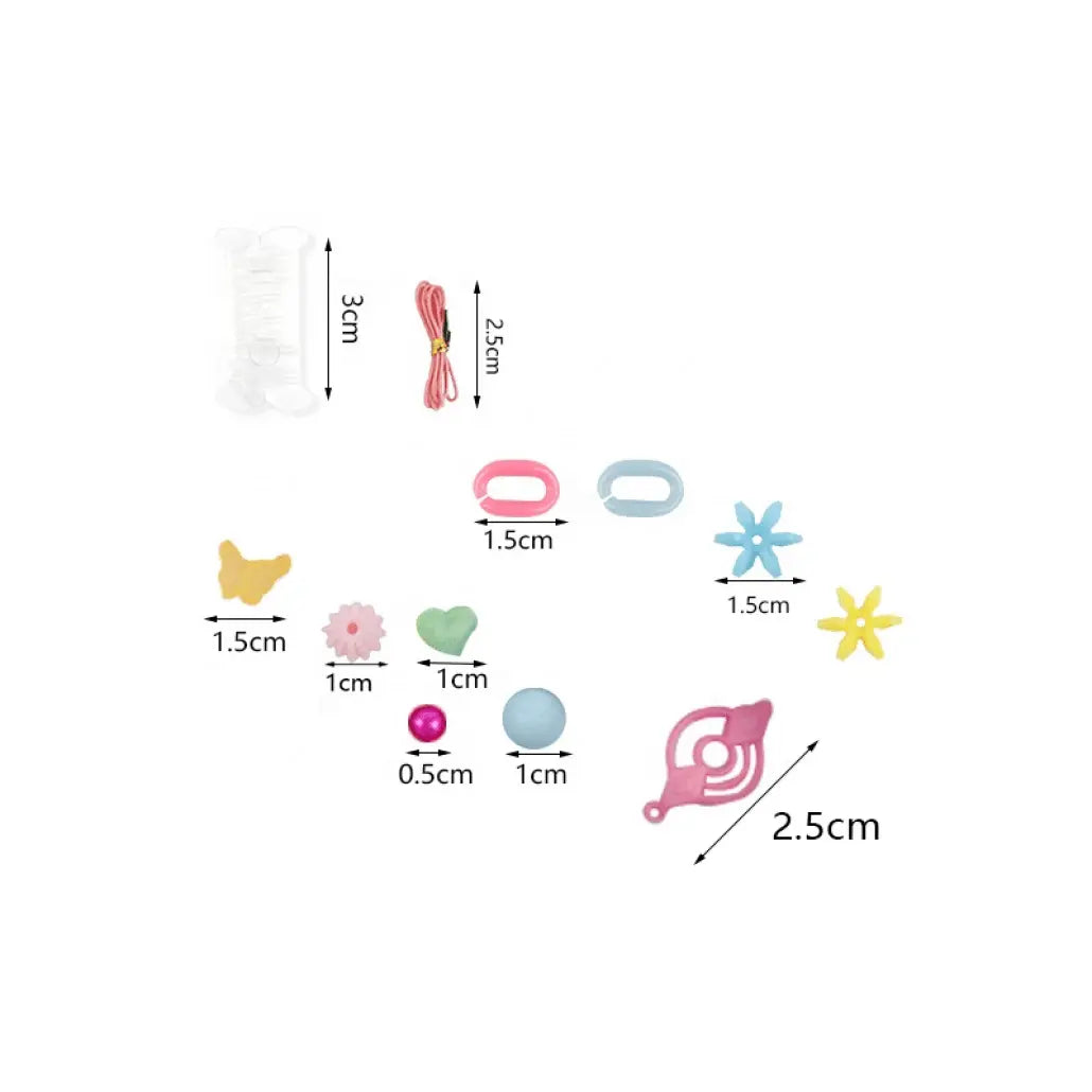 Set pentru Artizanat, Bratari cu Margele, Fluturas, Multicolor, 29x4x29 cm, + 5 Ani - LUDIRO