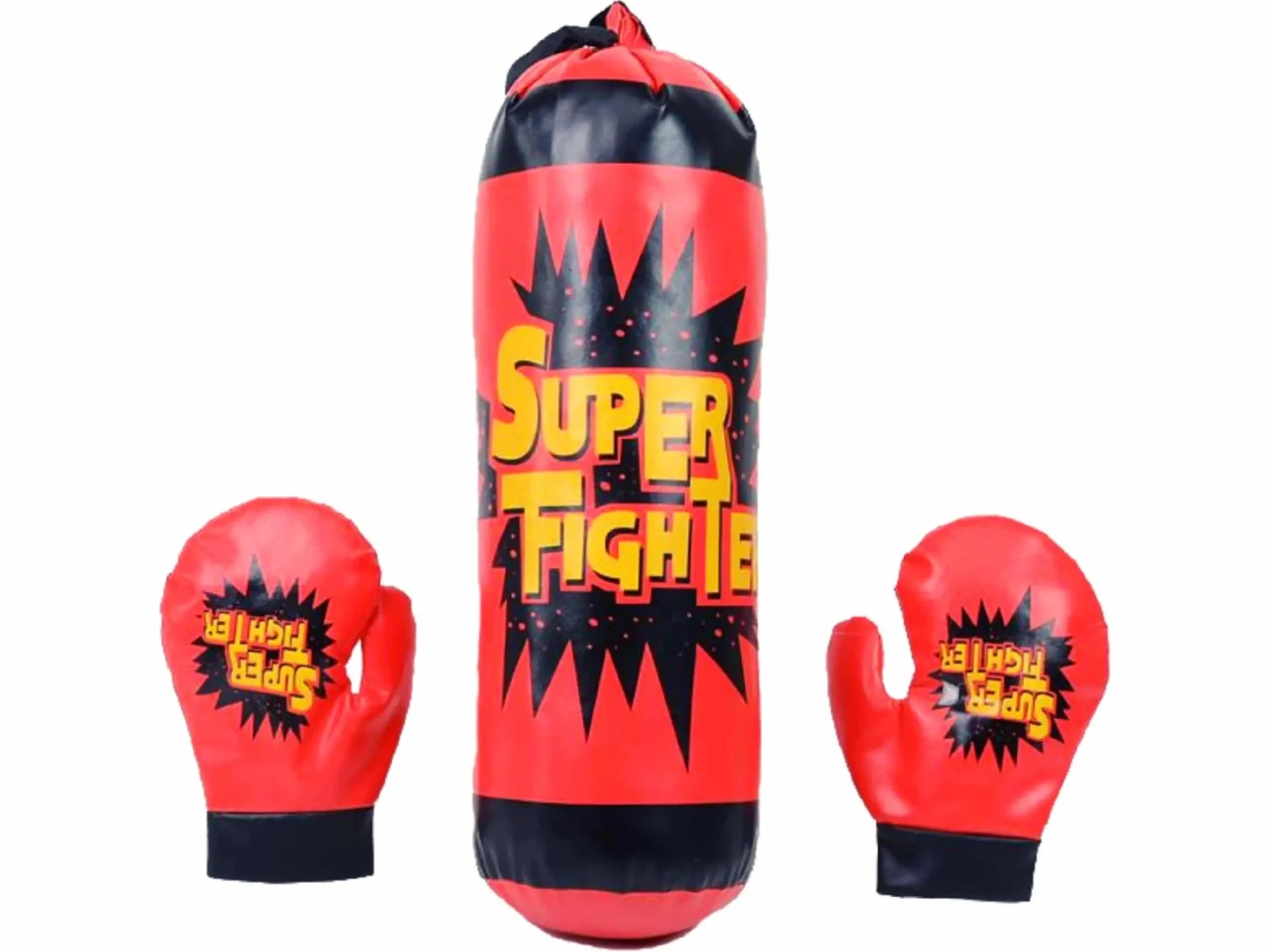 Set Sac si Manusi de Box pentru Copii, 19x19x49 Cm, Piele Ecologica, + 3 Ani - LUDIRO