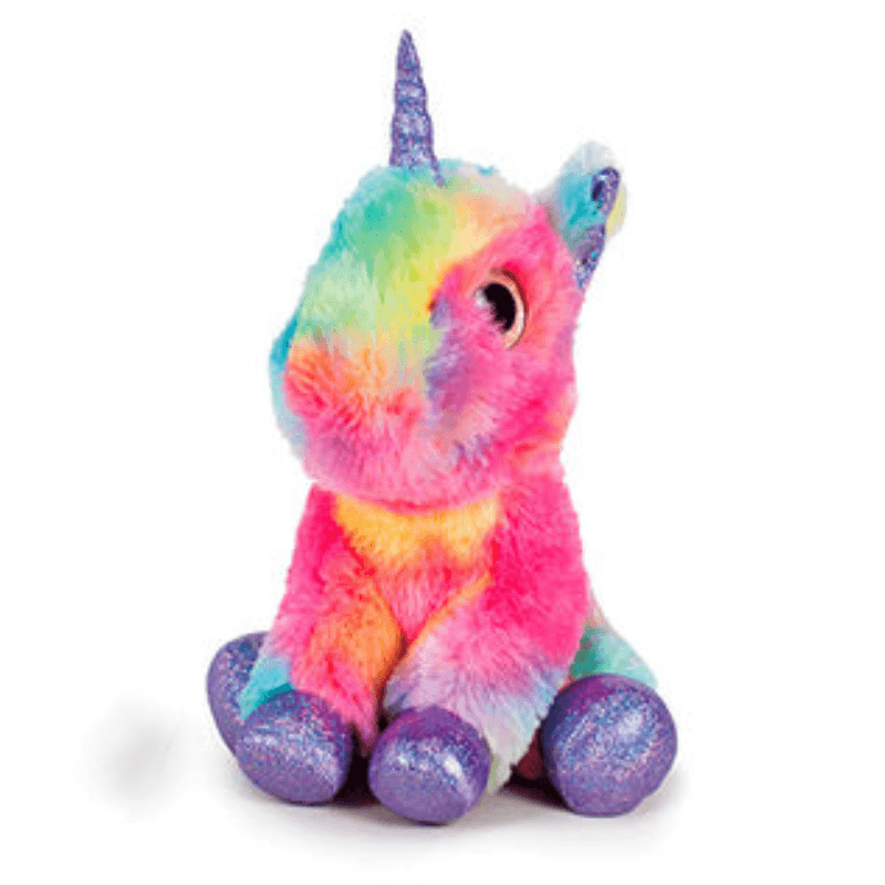 Unicorn de Pluș 20 Cm, Jucărie Moale și Strălucitoare pentru Copii, Prietenul Magic și Cadoul Perfect, Roz - LUDIRO