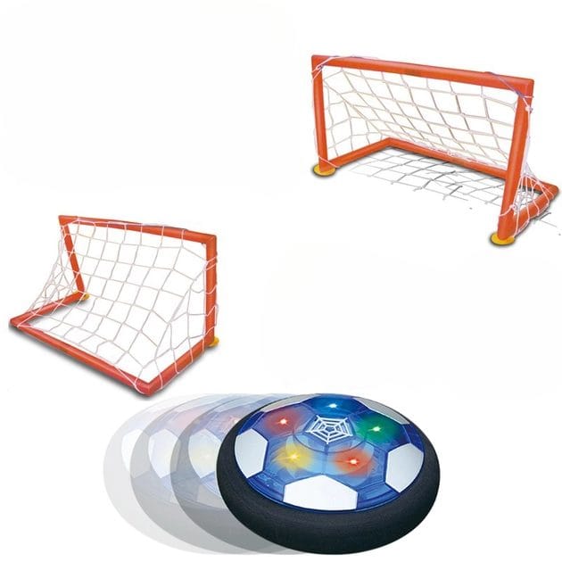 Set de Joaca, Porti de Fotbal si Minge Care Planeaza, Muzica si Lumini Led, + 3 Ani - LUDIRO