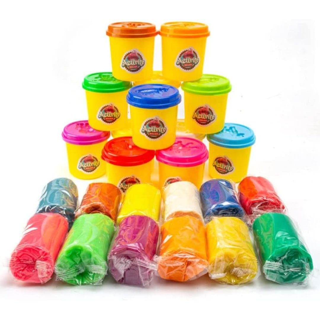 Set plastilina Educativa LUDIRO, 12 Culori, 45 Piese, Forme Animale, Unelte si Culori Vesele, Joaca Creativa, Sigura si Fara Ecrane pentru Copii peste 3 Ani, Acasa sau la Gradinita - LUDIRO