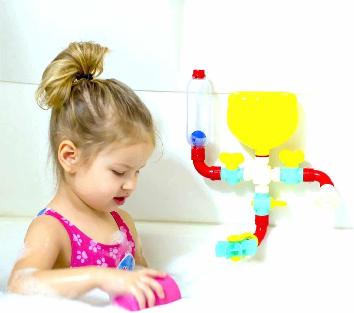 Set de Baie de Construit, Ventuza de Prindere, Invatare prin Joaca, 33x29 Cm, + 3 Ani - LUDIRO