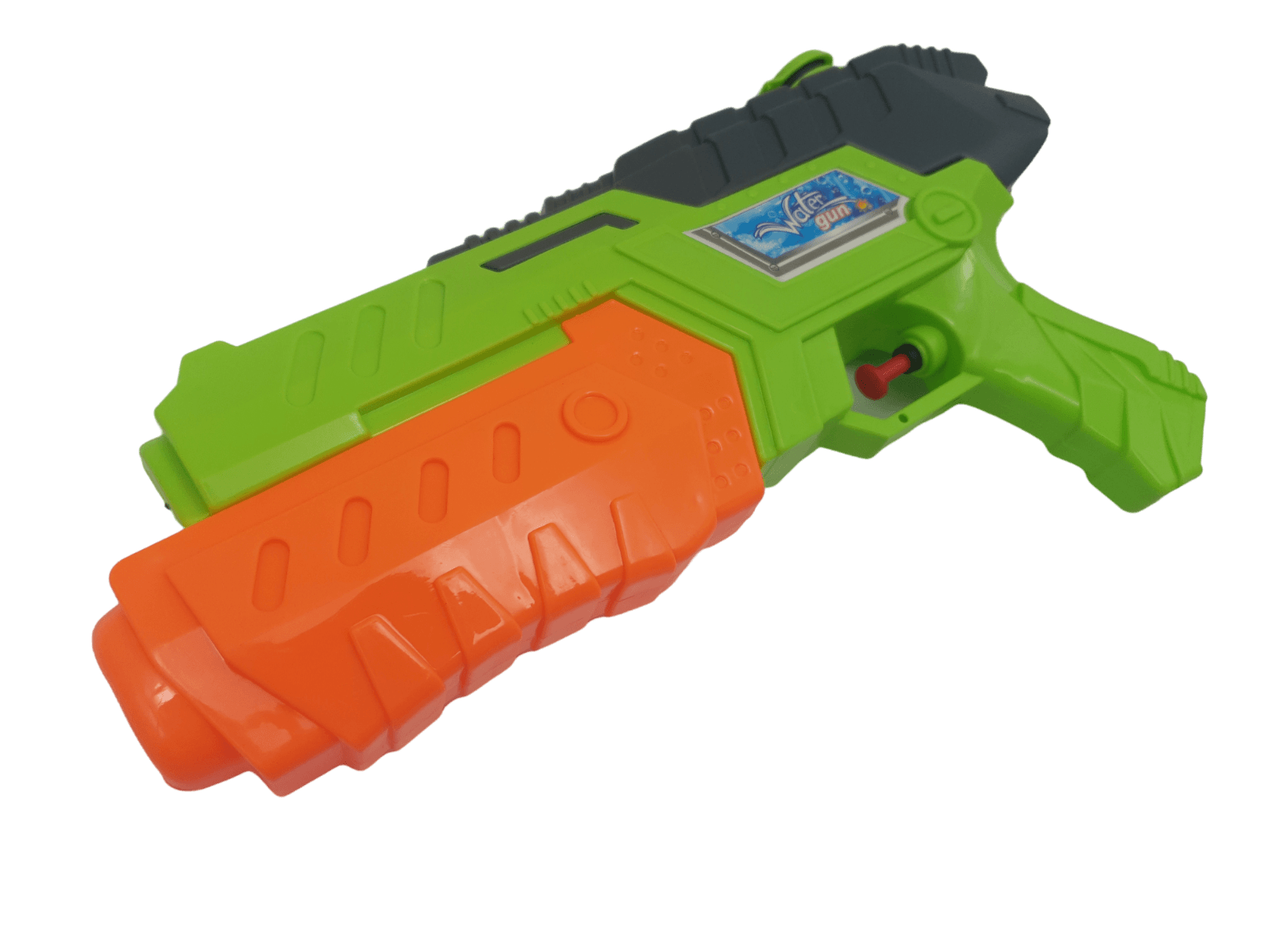Pistol Jucarie cu Apa, cu Rezervor, Verde Portocaliu, 32x5x18 cm, + 3 Ani - LUDIRO