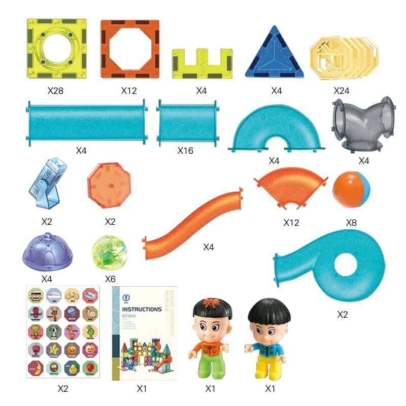 Set LUDIRO 142 Piese, Construcție Magnetică STEAM 3D - LUDIRO