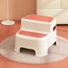 Scarita pentru Copii cu 2 Trepte, Roz, Design Antialunecare, Stabilitate Maxima, Usor de Utilizat, Ideala pentru Baie, Bucatarie, Toaleta, Spalat pe Dinti, Acces Mobilier, Perfecta pentru Dezvoltarea Autonomiei Copilului, + 3 Ani - LUDIRO