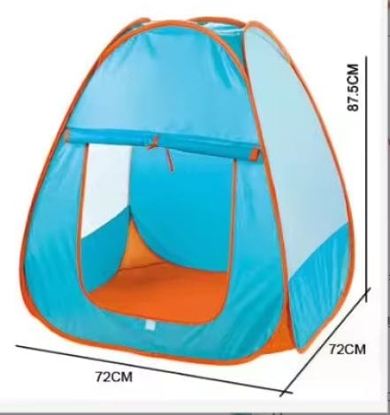 Set Cort si 28 Accesorii de Camping pentru Joaca in Aer Liber, Geanta de Transport, Interior si Exterior, 72x87.5x72 Cm, Multicolor, + 3 Ani - LUDIRO