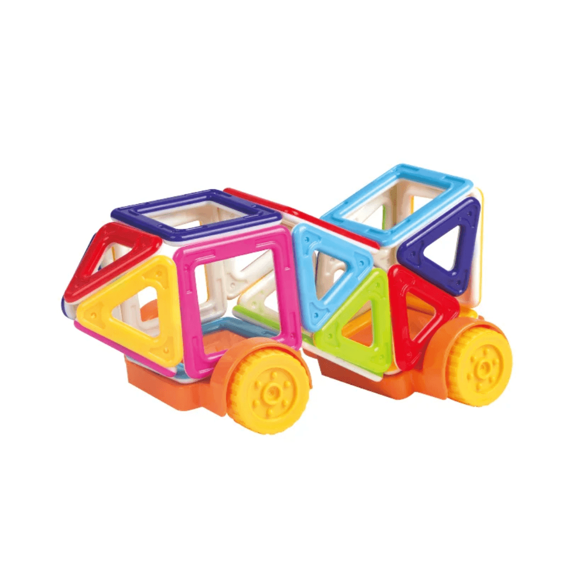 Set Magnetic Constructii 86 Piese , Joc Educativ STEM 3D pentru Copii +3 Ani - LUDIRO
