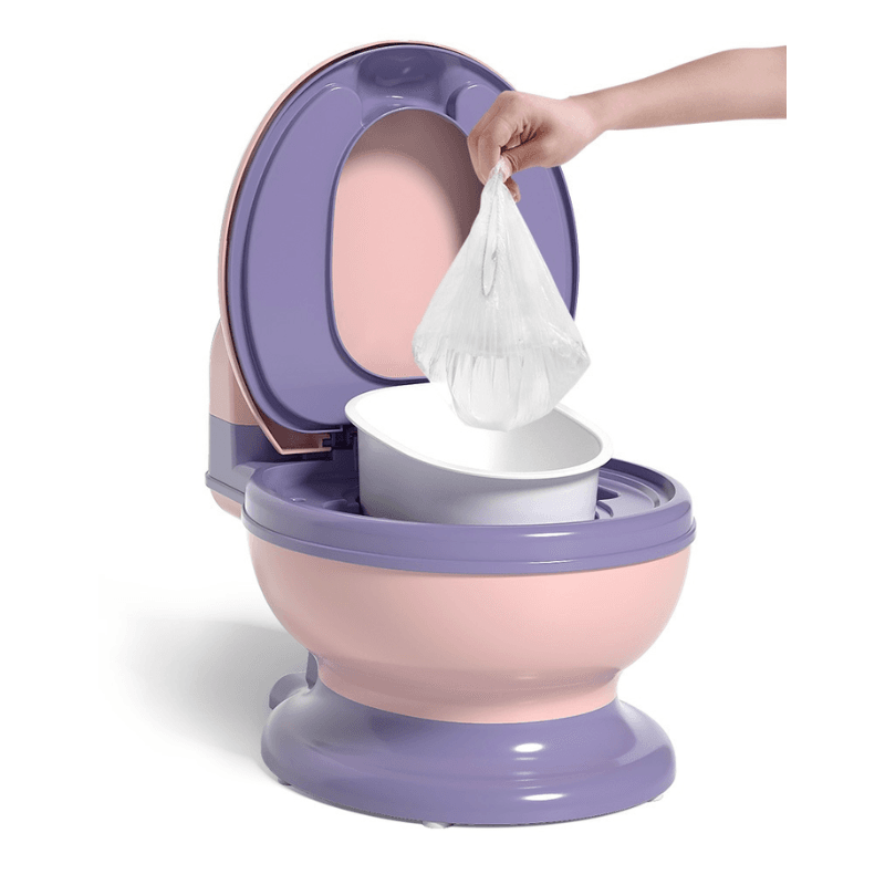 Olita pentru Copii Ergonomica cu Functie Educativa Ludiro, Design Realist, Ideala pentru Tranzitia la Toaleta, Roz Mov + 3 Ani - LUDIRO