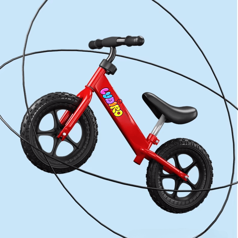 Resigilat - Bicicleta de Echilibru fara Pedale LUDIRO pentru Copii intre 2-5 Ani, Reglabila pe Inaltime, Rotire Ghidon 360 Grade, Roti din Polimer Antisoc Diametru 30 Cm, Cadru Metalic, Rosu - LUDIRO