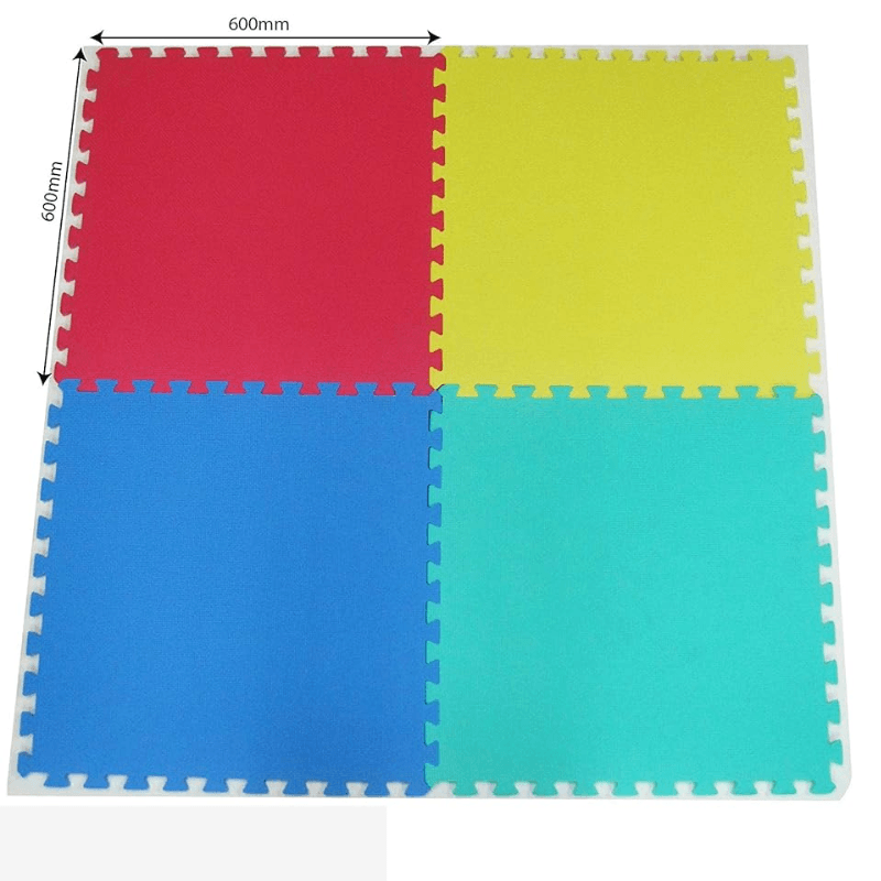 Covor Puzzle LUDIRO, 4 Piese 60x60 Cm, Spuma EVA, Protectie, Versatilitate si Siguranta pentru Orice Spatiu - LUDIRO