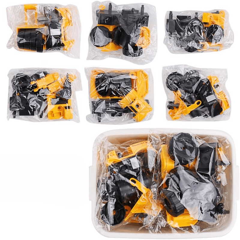 Utilaje Constructii pentru Copii 6 in 1 Ludiro, 104 Piese DIY cu Surubelnita - LUDIRO