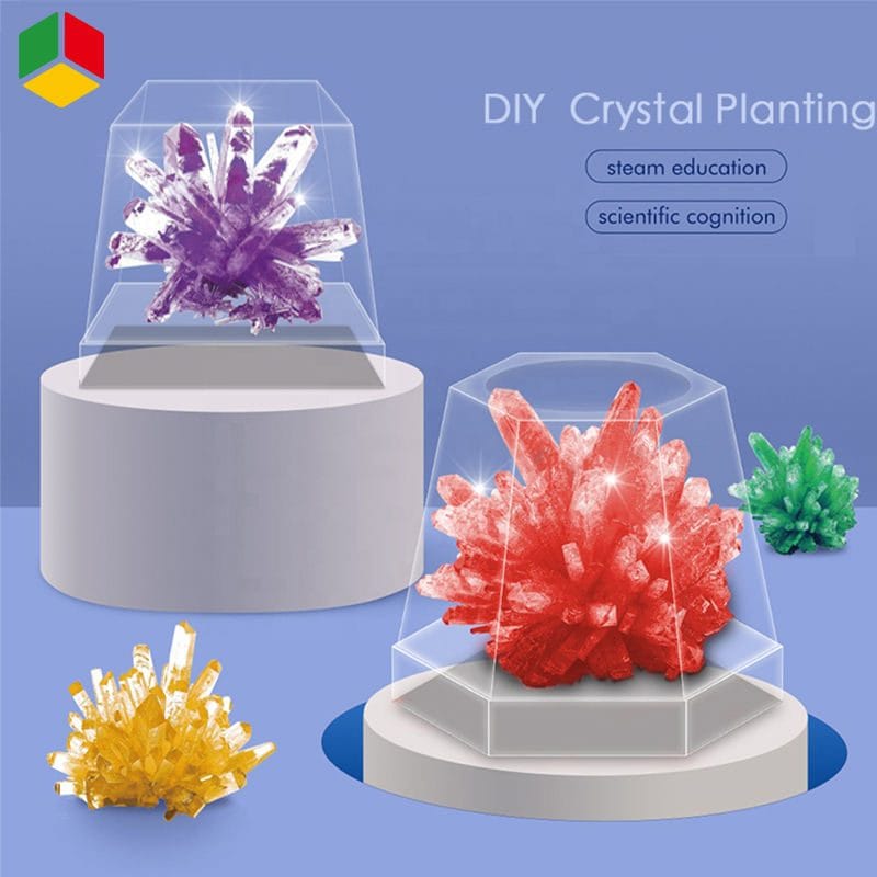 Joc Educativ STEM Kit Stiinta, Experimente cu Cristale, 2 Culori, + 6 Ani - LUDIRO