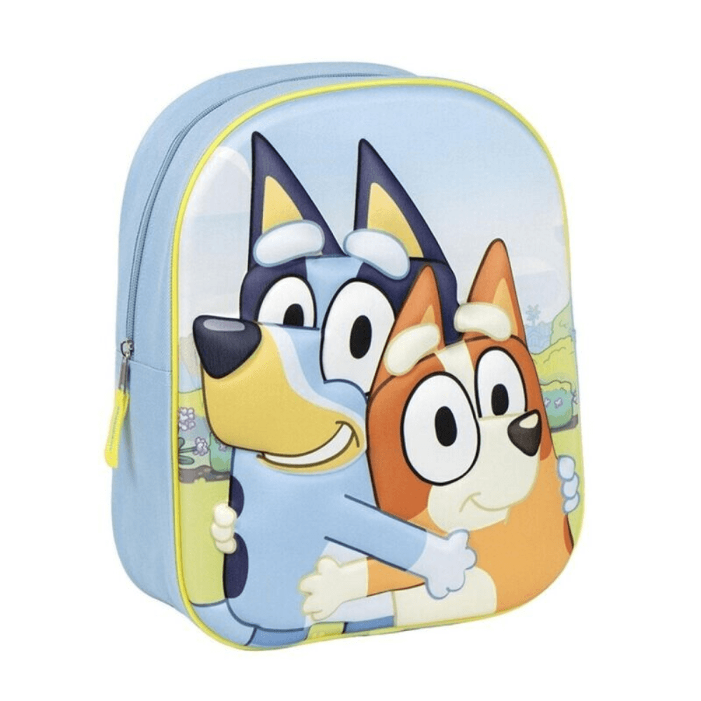 Ghiozdan Gradinita Bluey si Bingo, Albastru, 31x25x10 cm - LUDIRO