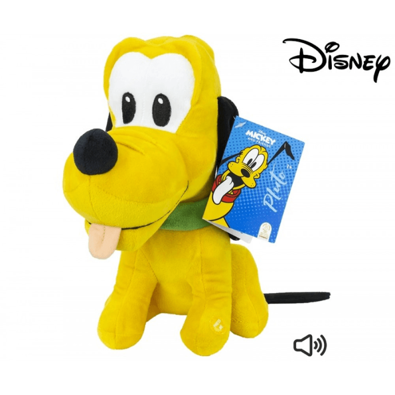Pluș Disney Pluto 28 Cm cu Sunet, Jucărie Disney Palz Certificată, Ideală pentru Copii 3+ Ani - Disney