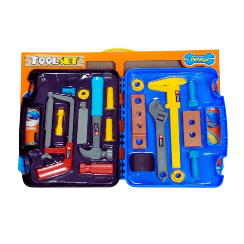 Resigilat - Set de Joaca pentru Copii, Geanta cu Unelte pentru Micul Mester, 31x22 Cm, 19 Piese din Plastic, + 3 Ani, Utility One - LUDIRO