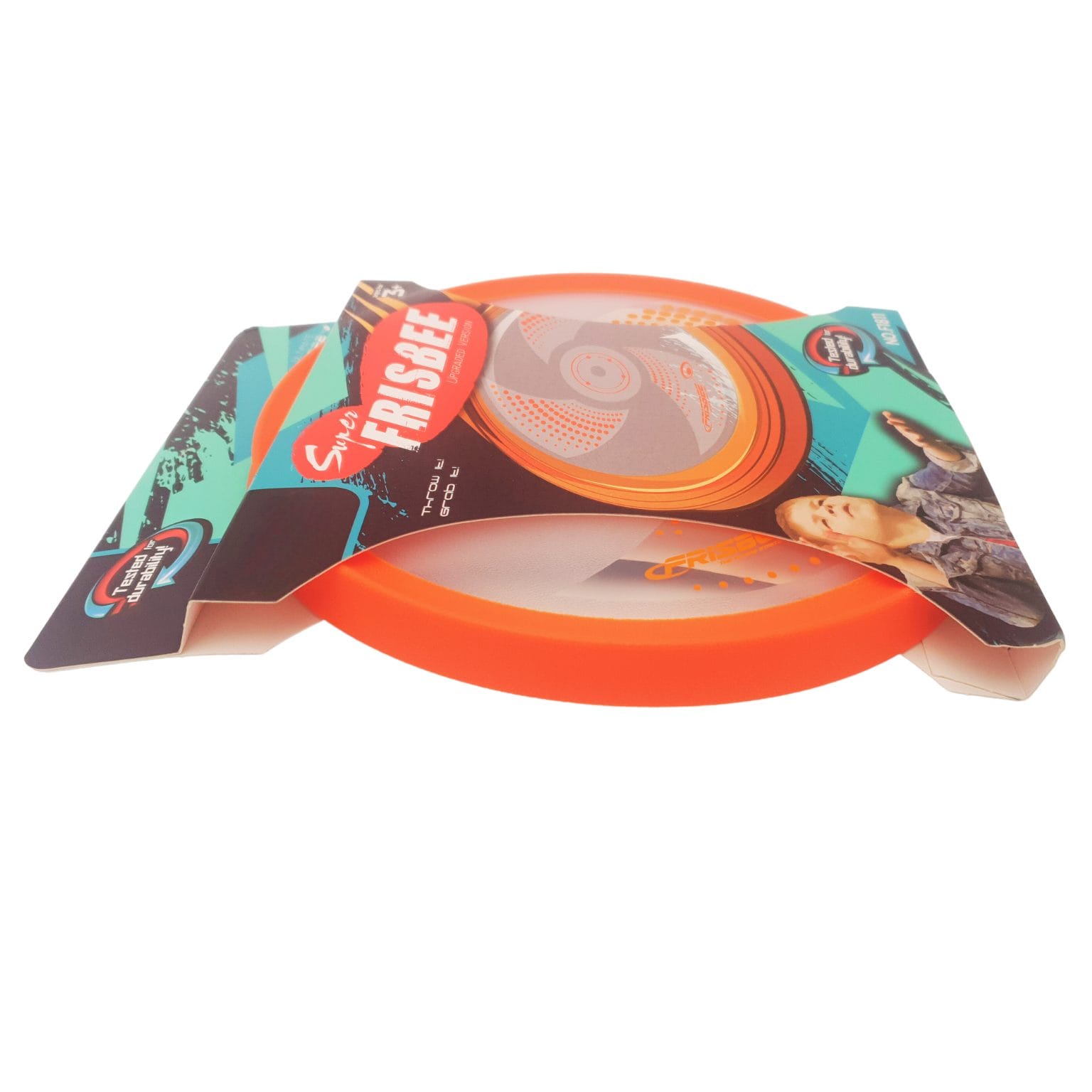 Disc Zburator Frisbee din Plastic, Diametru 20 Cm, Portocaliu, + 3 Ani, Utility One - LUDIRO