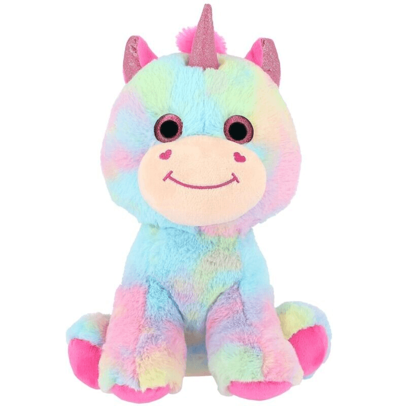 Unicorn de Plus Iris 18 Cm, Curcubeu, Prieten Magic pentru Copii - LUDIRO