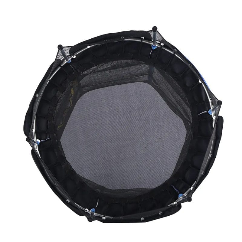 Trambulina pentru Copii LUDIRO, Diametru 140 Cm, Inaltime 160 Cm, Cu Plasa de Siguranta, Suporta 200 kg, Interior sau Exterior, Pentru Dezvoltarea Echilibrului, Albastra, + 3 Ani - LUDIRO