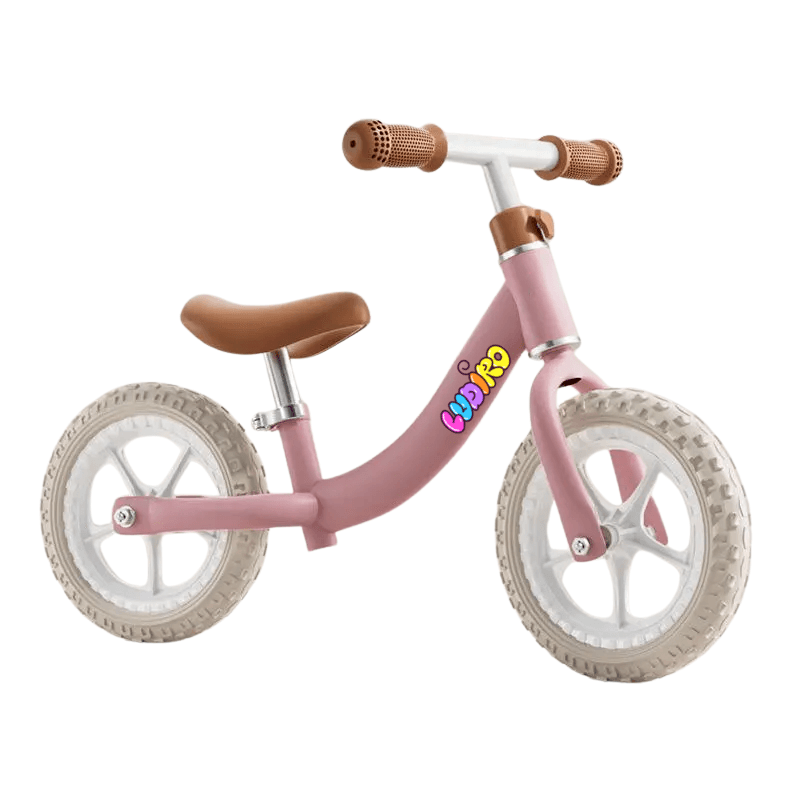 Resigilat - Bicicleta de Echilibru fara Pedale LUDIRO pentru Copii intre 2-5 Ani, Cu Sa si Ghidon Reglabile pe Inaltime, Roti din Polimer EVA Antisoc, Cadru Metalic, Roz - LUDIRO