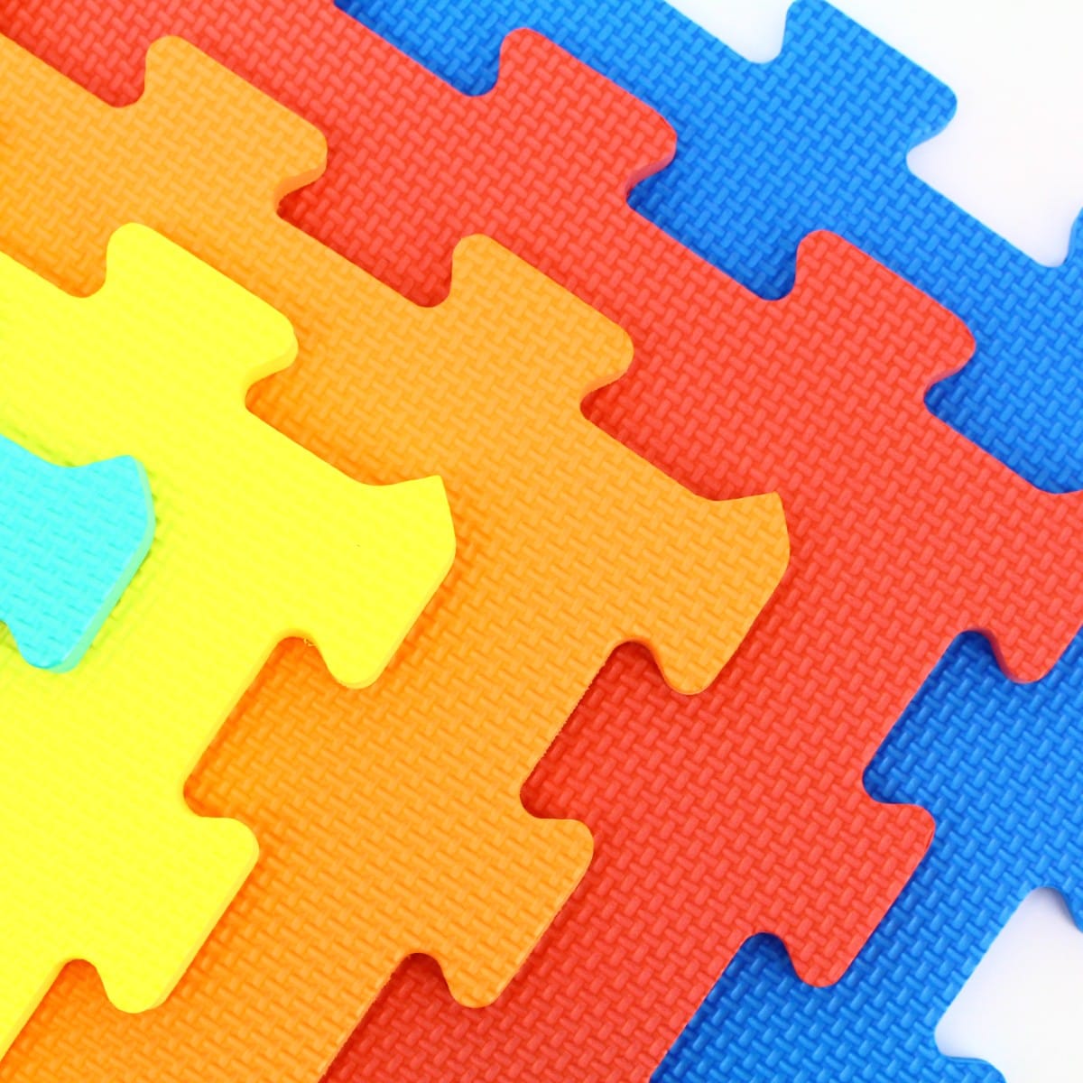 Covor Puzzle LUDIRO, 10 Piese Uni 32x32 Cm, Spuma EVA, Protectie, Versatilitate si Siguranta - LUDIRO