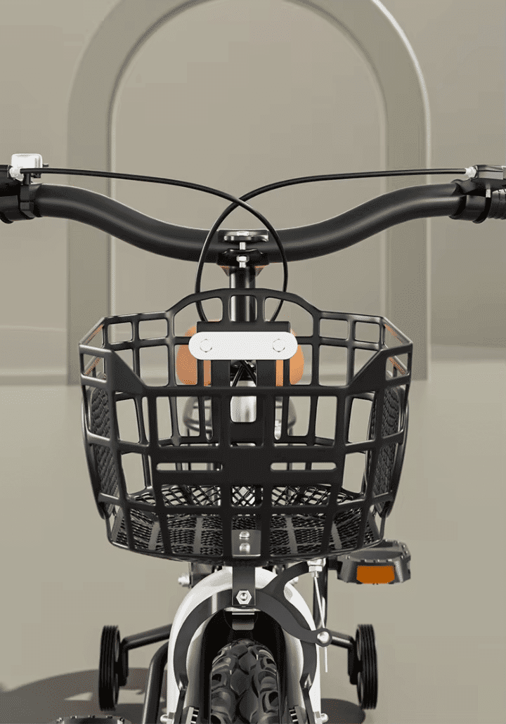 Bicicleta pentru Copii Ludiro 18 Inch, Diametru Roti 45 Cm, cu Frane Fata-Spate, Roti Ajutatoare, Cauciucuri Anti-Alunecare si Cadru din Otel, Cos Metalic, Ideala pentru Copii de 7-10 Ani, Rosu - LUDIRO
