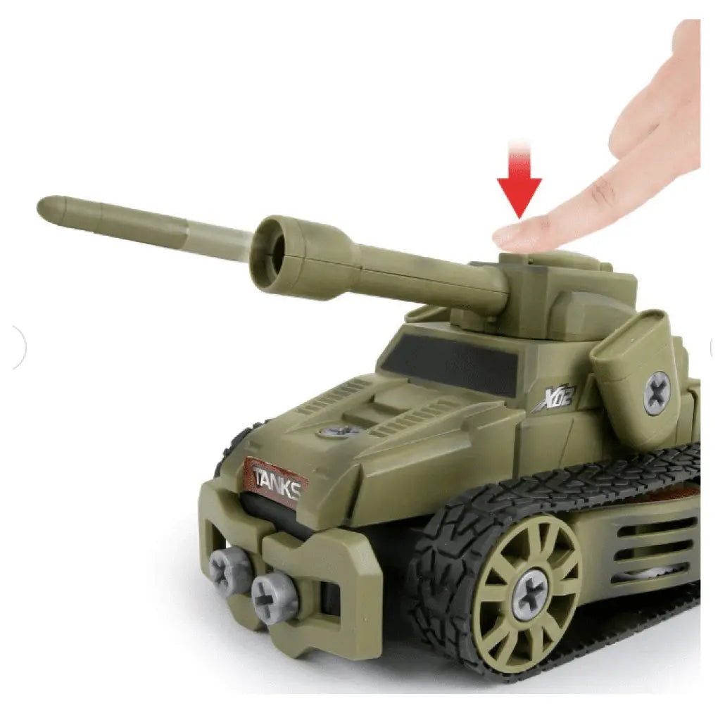 Set de Construcție Vehicul Militar 5 în 1, 62 piese cu Șurubelniță Inclusă - LUDIRO