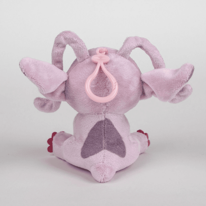 Set 2 Plusuri Disney Stitch & Angel cu Agatatoare, Brelocuri Moi pentru Ghiozdan si Joaca, 10 Cm+ - LUDIRO