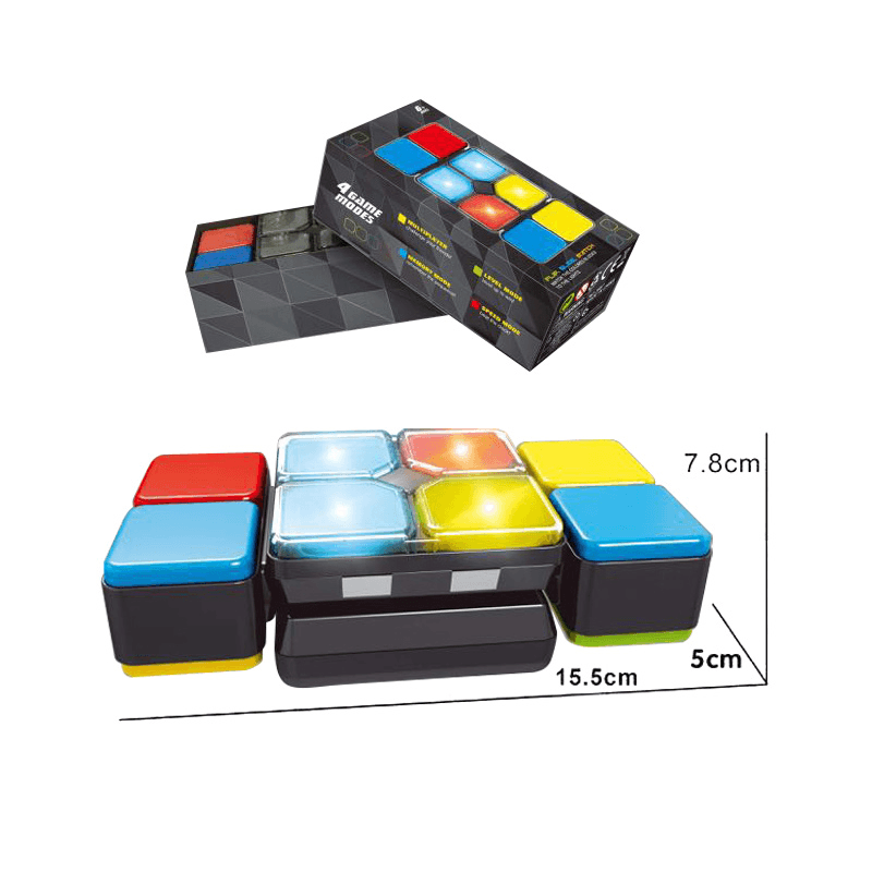 Joc Interactiv de Memorie cu Lumina si Rasucire Ludiro, Cub Electronic Portabil +6 Ani - LUDIRO