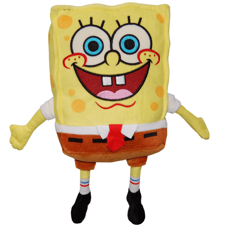 SpongeBob de Pluș 18 Cm, Jucărie Moale și Prieten Vesel pentru Copii - Nickelodeon