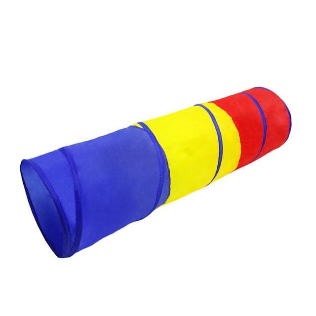 Resigilat - Tunel de Joaca Tricolor, 180x46 Cm, Pliabil, Interior sau Exterior, Multifunctional, + 3 Ani, Utility One - LUDIRO