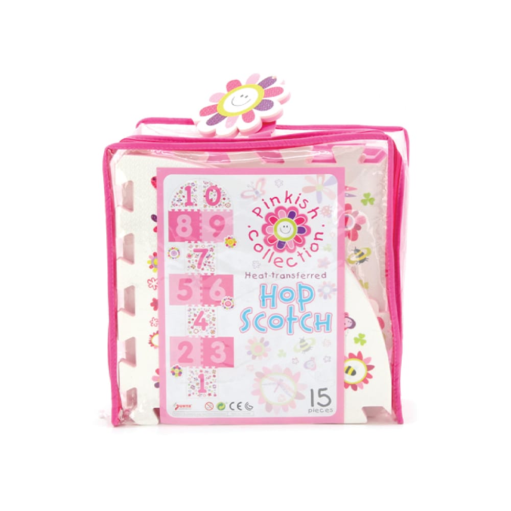 Covor Puzzle din Spuma EVA pentru Copii Ludiro, Set 11 Piese Educationale cu Jocul Sotron, 4 Flori pentru Jucatori - LUDIRO