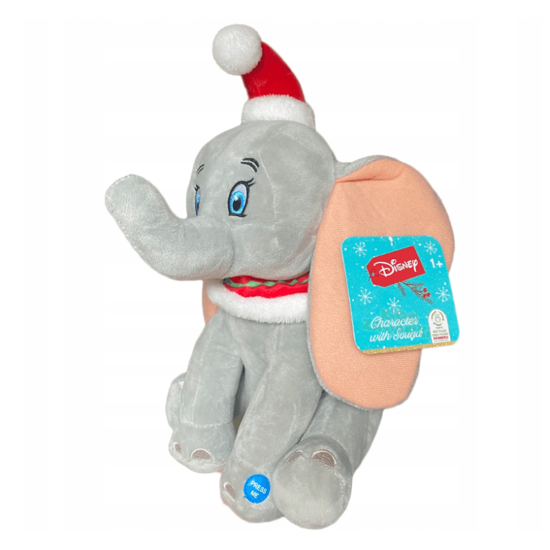 Plus Disney Dumbo de Craciun cu sunet, 30 cm - Disney