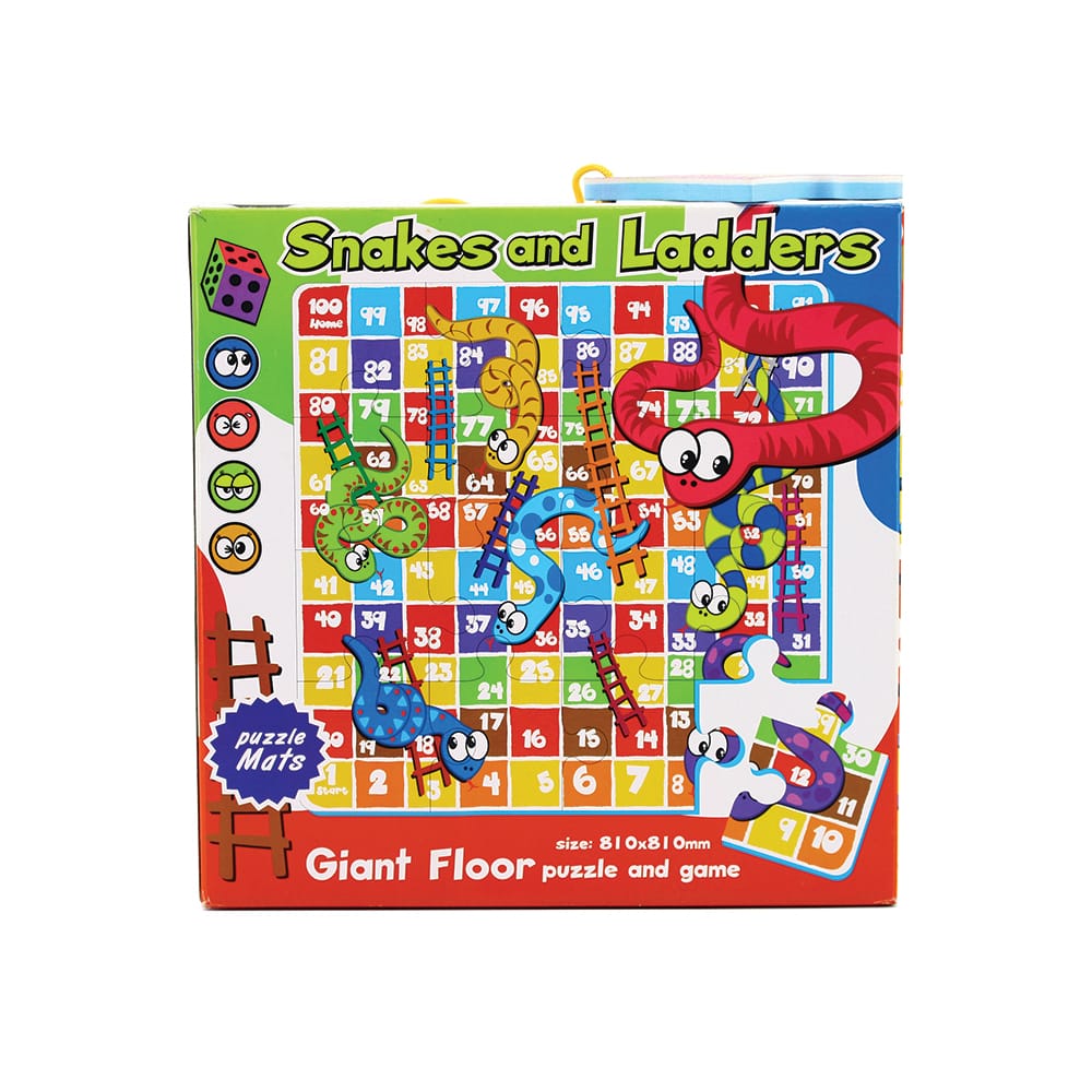 Joc Educativ Ludiro Serpi si Scari din Spuma EVA, 24 Piese Puzzle - LUDIRO