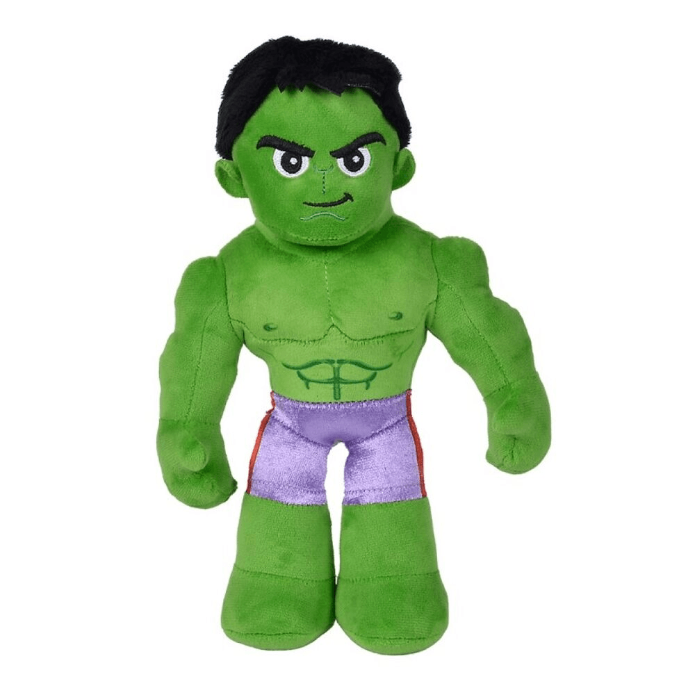 Jucărie de pluș Hulk, Disney Marvel, cu schelet interior, Simba, 25 cm - Simba