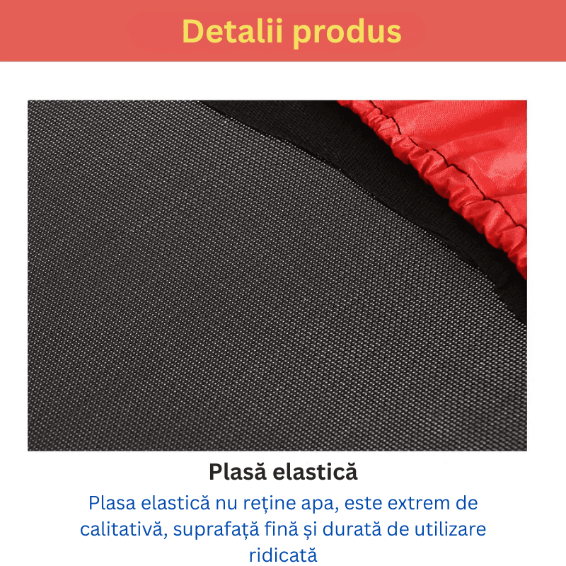 Resigilat - Trambulina pentru Copii 3-7 Ani LUDIRO, Plasa de Siguranta, Diametru 140 Cm, Inaltime 125 Cm, Joaca Distractiva pentru Interior si Exterior, Rosu - LUDIRO