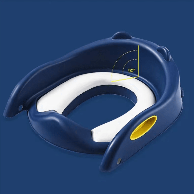 Resigilat - Reductor WC pentru Copii cu Scarita Pliabila Ajustabila, Suport Ergonomic, Material Antiderapant si Design Educativ, Ideal pentru Tranzitia de la Olita la Toaleta, Sprijin pentru Autonomie si Confort, 50x42x32 Cm, Utility One - UTILITY ONE