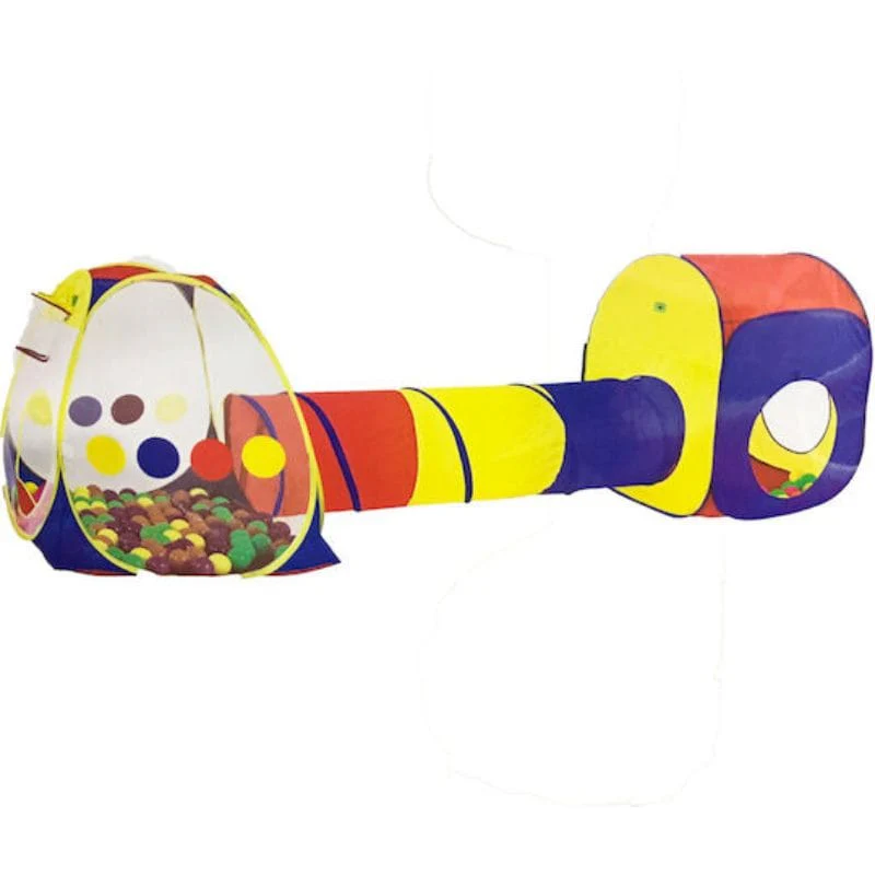 Pachet Activ pentru Copii Curioși – Tunel de Joacă Pop-Up 3 Secțiuni 260 cm + Kit STEM Știință 14 Experimente Chimice + Set 80 Markere Profesionale | 7–10 ANI - LUDIRO