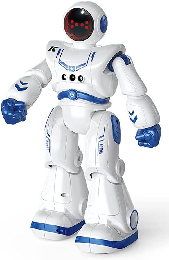 Resigilat - Robot Inteligent JJRC R18 Astronaut Controlabil prin Gesturi, Cu Telecomanda, 27x8.5x16 Cm, 50 de Miscari, Cu Acumulator, Alb Albastru, + 8 Ani - LUDIRO