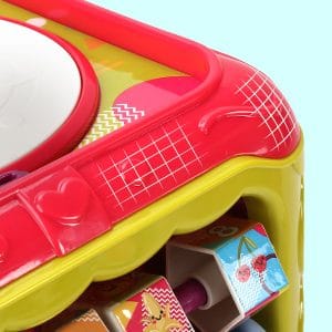 Jucarie Interactiva pentru Bebelusi, Cub Activitati 6 in 1, Muzica si Lumini, Multifunctional, 20x20x20 cm, + 3 Luni - LUDIRO