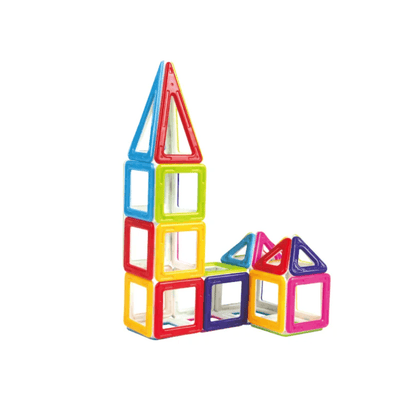 Set Magnetic Constructii 86 Piese , Joc Educativ STEM 3D pentru Copii +3 Ani - LUDIRO