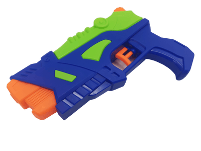 Pistol Jucarie cu Apa, cu Rezervor, Albastru Verde, 21x4x15 cm, + 3 Ani - LUDIRO