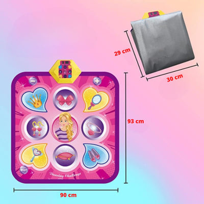 Resigilat - Covor Muzical Electronic, 5 Moduri Muzicale, 3 Nivele de Dificultate, Volum Adjustabil, Lumini LED, 90x93x3 cm, + 3 Ani - LUDIRO