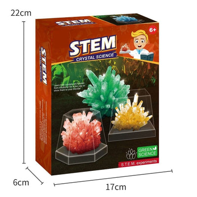 Joc Educativ STEM Kit Stiinta, Experimente cu Cristale, 2 Culori, + 6 Ani - LUDIRO