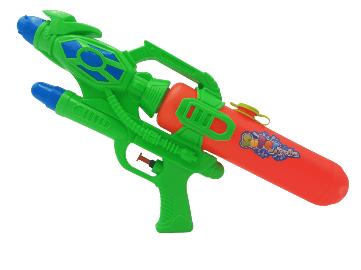 Pistol Jucarie cu Apa, cu Rezervor XXL, Verde Albastru, 35x6x17 cm, + 3 Ani - LUDIRO