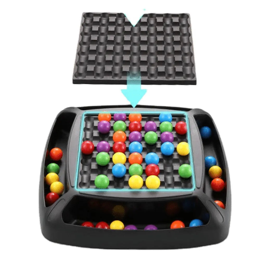 Joc Interactiv de Strategie cu Bile Colorate, 2-4 Jucatori, 48 de piese, 20.5x20.5 cm, + 3 Ani - LUDIRO