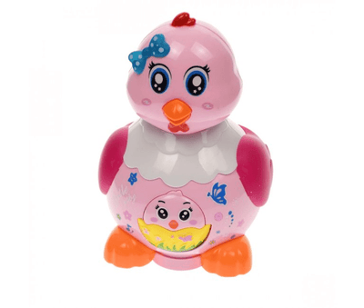 Jucărie interactivă Găină cu Ouă, Sunete și Lumini, 3 Ouă Incluse, 18x10 Cm, 3+ Ani - LUDIRO