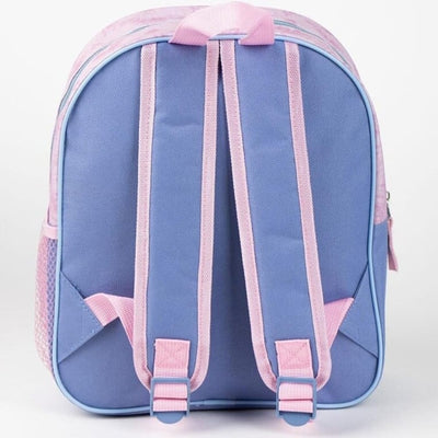 Rucsac de Gradinita cu efect 3D Lilo & Stitch „Hibiscus”, Disney, Roz, 29 cm - Disney