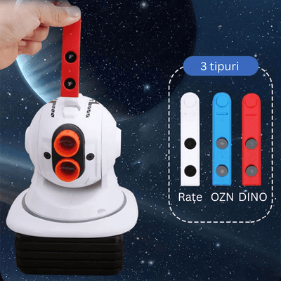 Set 2 Pistoale cu Laser si Proiector Tinte, Pentru Interior si Exterior, Doua Moduri Joaca - LUDIRO