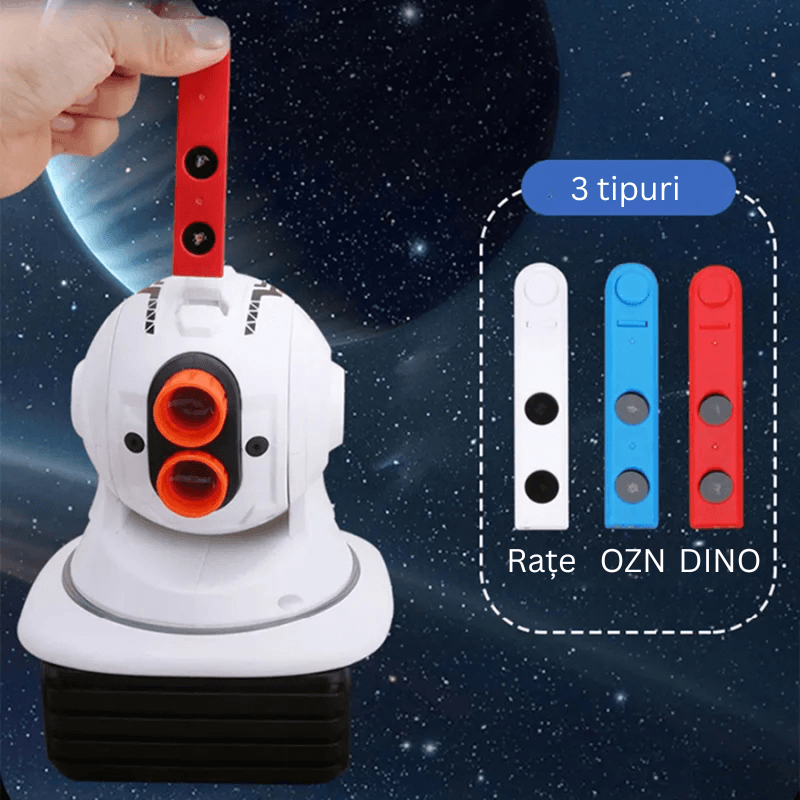 Set 2 Pistoale cu Laser si Proiector Tinte, Pentru Interior si Exterior, Doua Moduri Joaca - LUDIRO